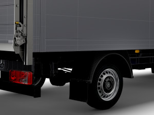 Mercedes Benz Sprinter Luton Tail Lift 2023 3D Model