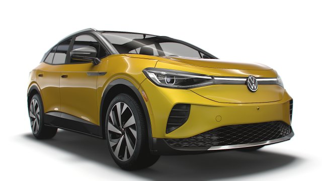 VW ID 4 Pro Splus US spec 2023 3D 模型 .c4d .max .obj .3ds .fbx .stl .blend 