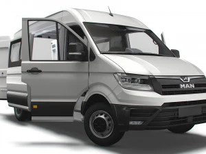 MAN TGE Combi L2H2 HQ Interni 2023 Modello 3D