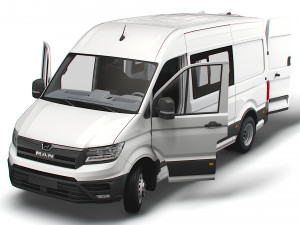 MAN TGE Combi L2H2 HQ Interior 2023 Modello 3D