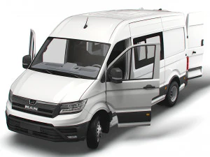 MAN TGE Combi L2H2 HQ Interni 2023 Modello 3D