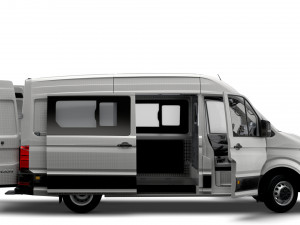 MAN TGE Combi L2H2 HQ Interior 2023 Modello 3D