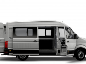 MAN TGE Combi L2H2 HQ Interior 2023 Modello 3D