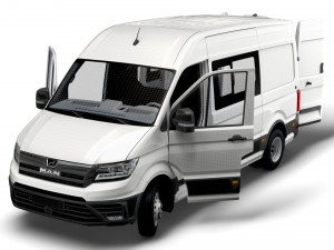 MAN TGE Combi L2H2 HQ Interior 2023 Modello 3D