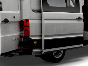MAN TGE Combi L2H2 HQ Interior 2023 Modello 3D