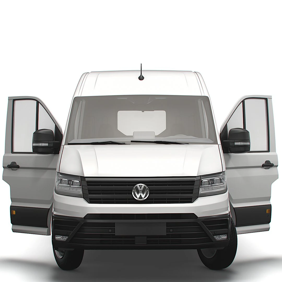 VW Crafter Combi L2H2 HQ Interior 2023 3D Model .c4d .max .obj .3ds .fbx .stl .blend