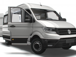 VW Crafter Combi L2H2 HQ Interior 2023 Modelo 3D