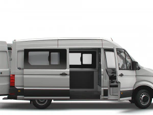 VW Crafter Combi L2H2 HQ Interior 2023 3D Model