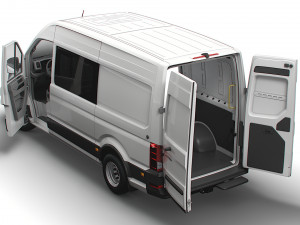 VW Crafter Combi L2H2 HQ Interior 2023 Modelo 3D