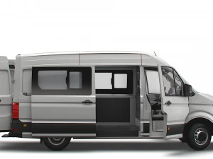 VW Crafter Combi L2H2 HQ Interior 2023 3D Model