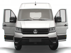VW Crafter Combi L2H2 HQ Interior 2023 3D Model