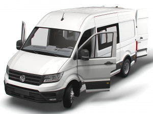 VW Crafter Combi L2H2 HQ Interior 2023 Modelo 3D