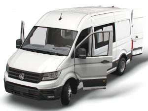 VW Crafter Combi L2H2 HQ Interior 2023 3D Model