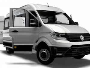 VW Crafter Combi L2H2 HQ Interior 2023 Modelo 3D