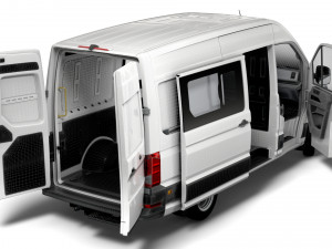 VW Crafter Combi L2H2 HQ Interior 2023 Modelo 3D
