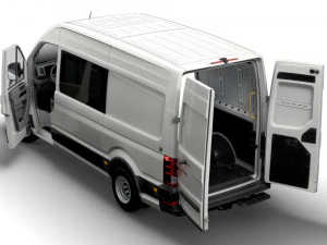 VW Crafter Combi L2H2 HQ Interior 2023 3D Model