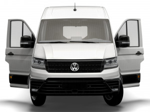 VW Crafter Combi L2H2 HQ Interior 2023 Modelo 3D
