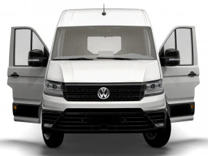 VW Crafter Combi L2H2 HQ Interior 2023 3D Model