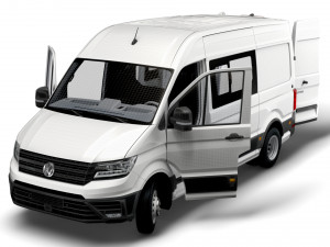 VW Crafter Combi L2H2 HQ Interior 2023 Modelo 3D