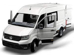 VW Crafter Combi L2H2 HQ Interior 2023 3D Model