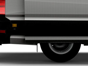 VW Crafter Combi L2H2 HQ Interior 2023 3D Model