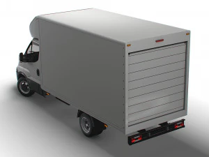 Iveco Daily Luton Box 2014 3D Model