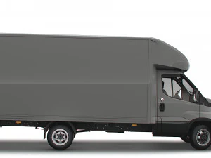 Iveco Daily Luton Box Tail Lift 2014 3D Model