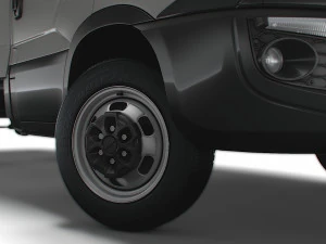 Iveco Daily Luton Box Tail Lift 2014 3D Model