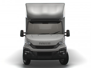 Iveco Daily Luton Box Tail Lift 2014 3D Model