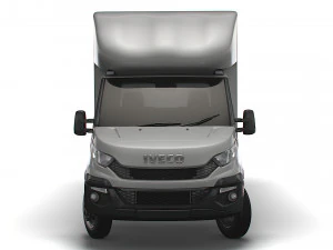 Iveco Daily Luton Box Tail Lift 2014 3D Model