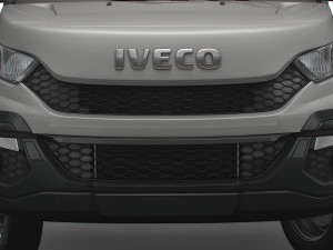 Iveco Daily Luton Box Tail Lift 2014 3D Model