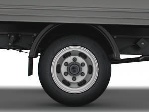 Iveco Daily Luton Box Tail Lift 2014 3D Model