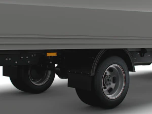 Iveco Daily Luton Box Tail Lift 2014 3D Model