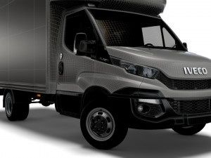 Iveco Daily Luton Box Tail Lift 2014 3D Model