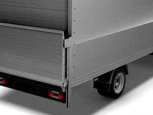 Iveco Daily Luton Box Tail Lift 2014 3D Model