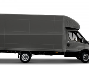 Iveco Daily Luton Box Tail Lift 2014 3D Model