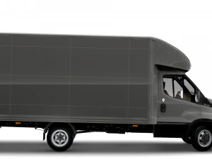 Iveco Daily Luton Box Tail Lift 2014 3D Model