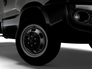Iveco Daily Luton Box Tail Lift 2014 3D Model