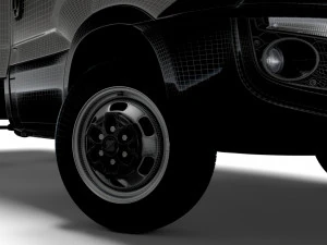 Iveco Daily Luton Box Tail Lift 2014 3D Model
