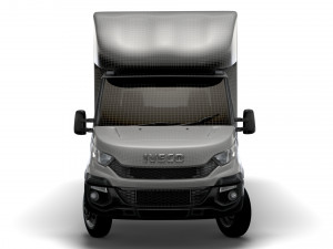Iveco Daily Luton Box Tail Lift 2014 3D Model