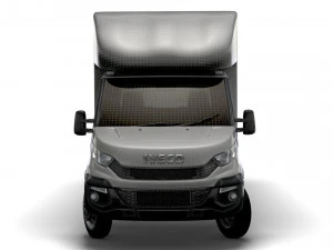 Iveco Daily Luton Box Tail Lift 2014 3D Model