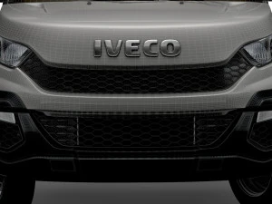 Iveco Daily Luton Box Tail Lift 2014 3D Model