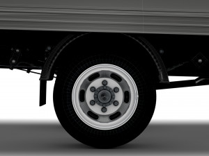 Iveco Daily Luton Box Tail Lift 2014 3D Model