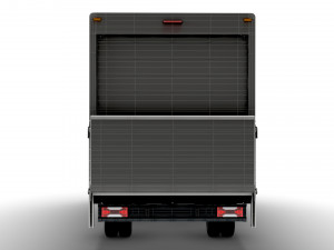 Iveco Daily Luton Box Tail Lift 2014 3D Model