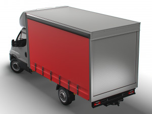 Iveco Daily Luton Curtainsider 2021 3D-Modell