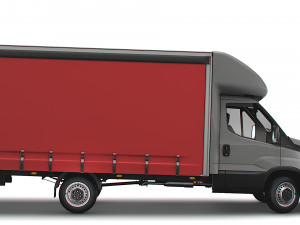 Iveco Daily Luton Curtainsider 2021 3D-Modell