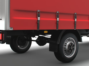 Iveco Daily Luton Curtainsider 2021 3D-Modell