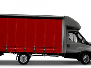 Iveco Daily Luton Curtainsider 2021 3D Model