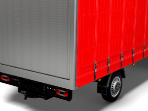Iveco Daily Luton Curtainsider 2021 3D-Modell