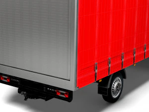 Iveco Daily Luton Curtainsider 2021 3D Model